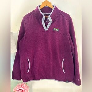 Women's L.L.Bean Sweater Fleece Pullover Size 1X Reg